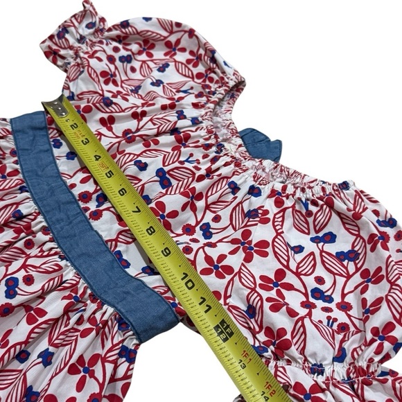 Matilda Jane Love Letters Fouth of July American Peasant Blouse Girl's Size 10 - Picture 9 of 10